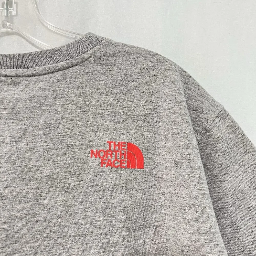 The North Face T Shirt Men Medium Gray Coordinates Never Stop Exploring EUC